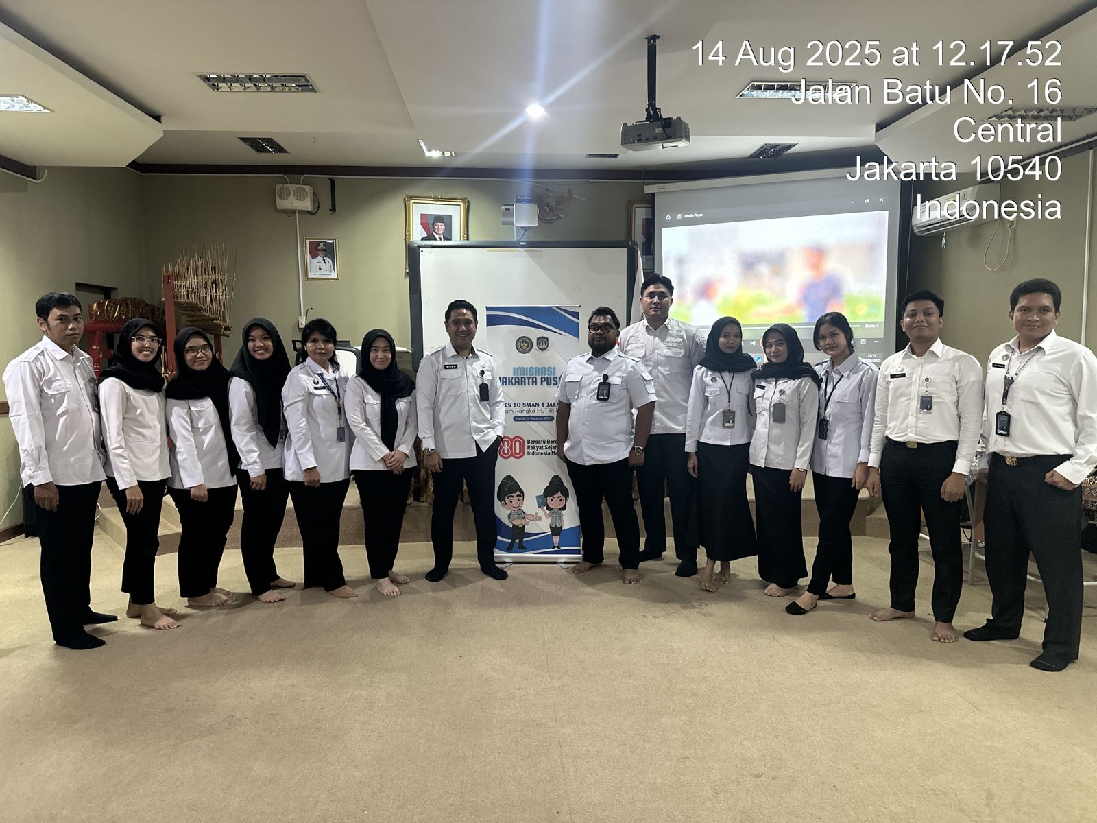 Kantor Imigrasi Jakarta Pusat - Kanim Jakpus Goes To School: Sosialisasi Keimigrasian di SMA Negeri 4 Jakarta Sambut HUT RI ke-80